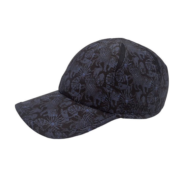 Acid Jag Blue OG hat with jaguar print - side view