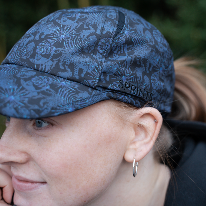 Close-up of the Acid Jag Blue OG hat
