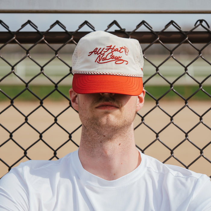 Person wearing the All Hat No Cow EZ Rope Snapback