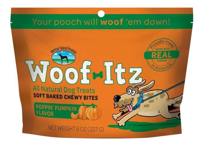 American Natural Premium Woof-Itz Poppin' Pumpkin Dog Treat