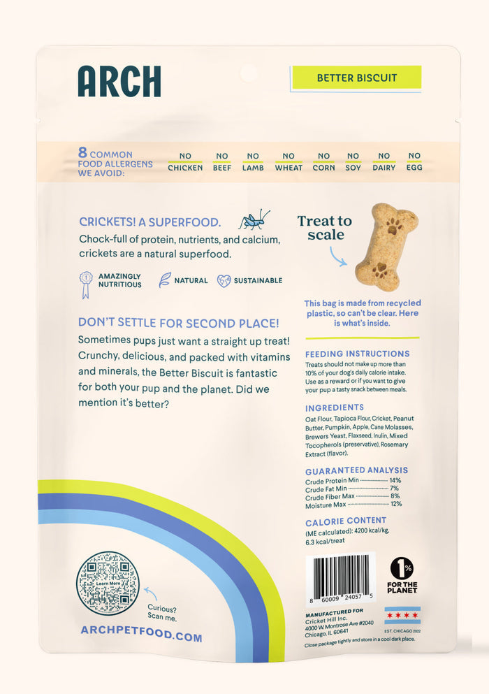 Arch Better Biscuit Peanut Butter Dog Treats