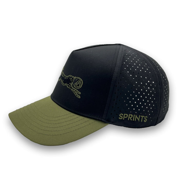 Close-up of the Army Trucker Structured VP hat