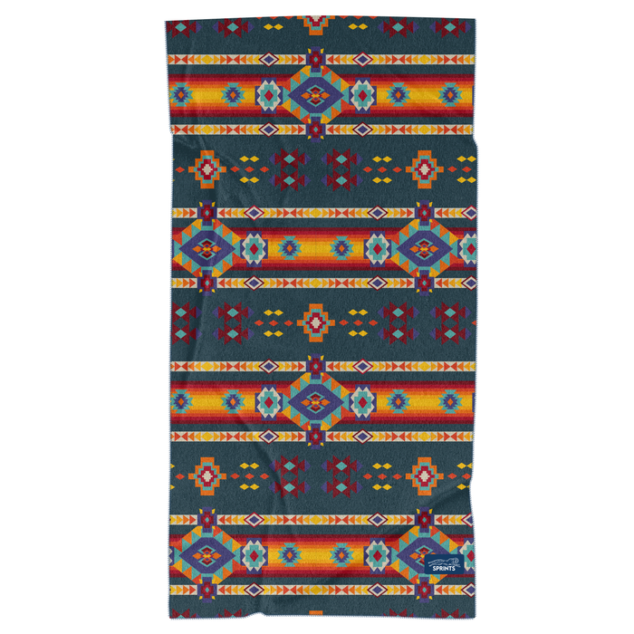 Aztec Artisans & Chocolate Currency Car Seat Cover Towel w/ Snaps