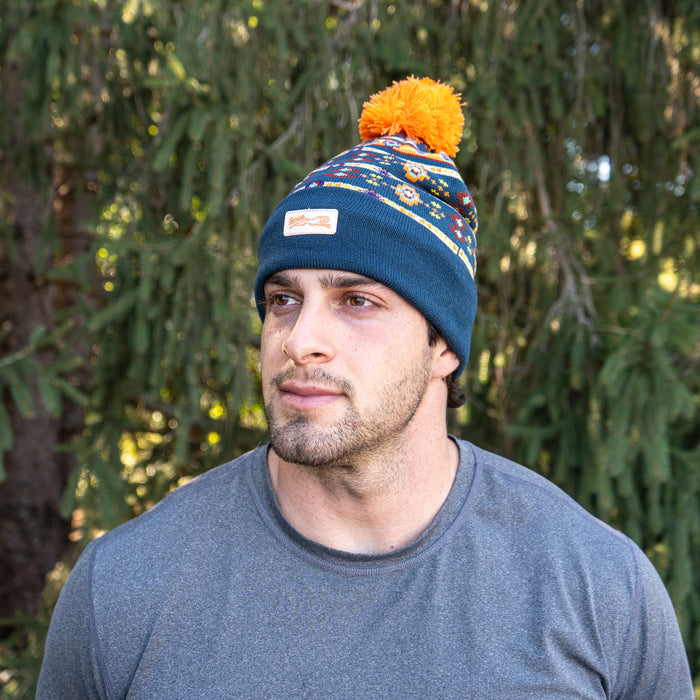 Person wearing the Aztec Artisans Winter Hat