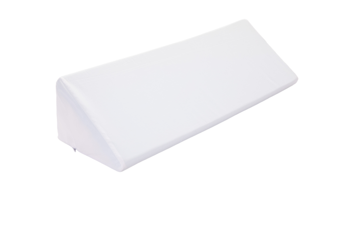 The BBL Add On Set features a white, triangular wedge pillow with a smooth surface, perfect for BBL recovery, shown isolated on a plain white background.