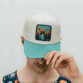 Person wearing the Big Foot VP Hat in cream