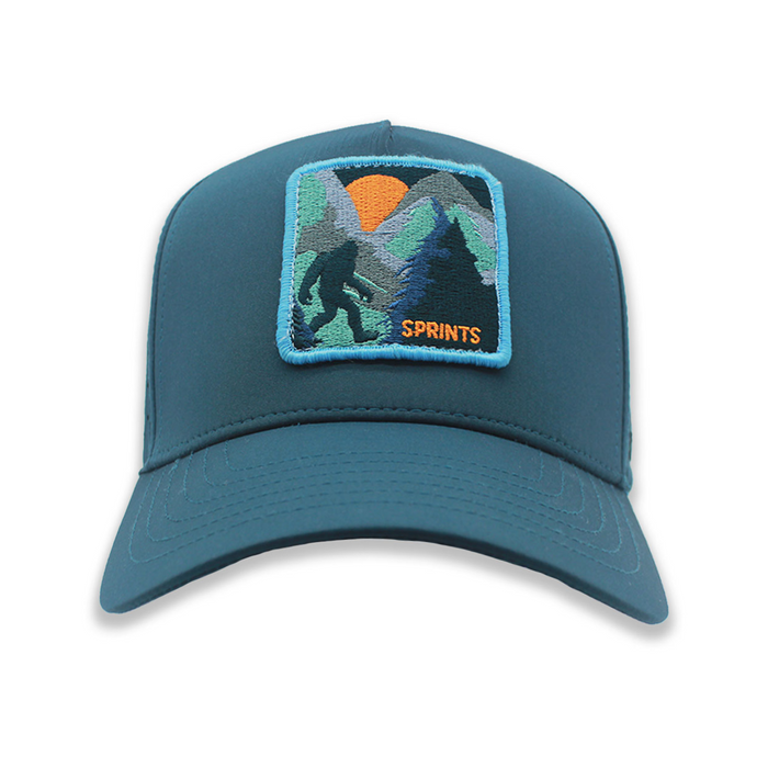 Big Foot VP Hat with sasquatch patch embroidery, front view