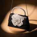 Black Gem Flower Bag – Edgy & Feminine – Elegant Jewelry for Pageants and Events