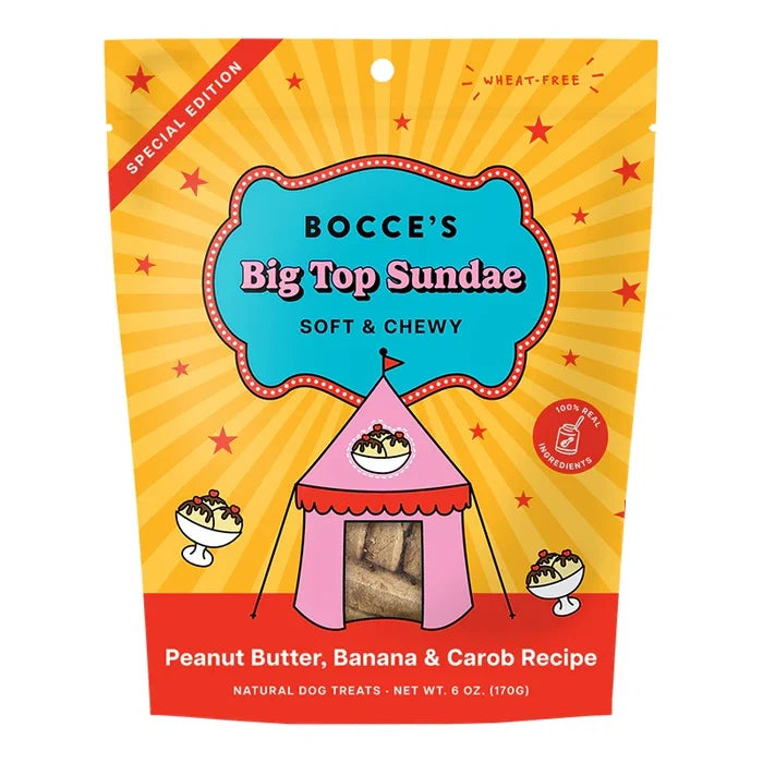 Bocce's Bakery Big Top Sundae Recipe Soft & Chewy Dog Treats