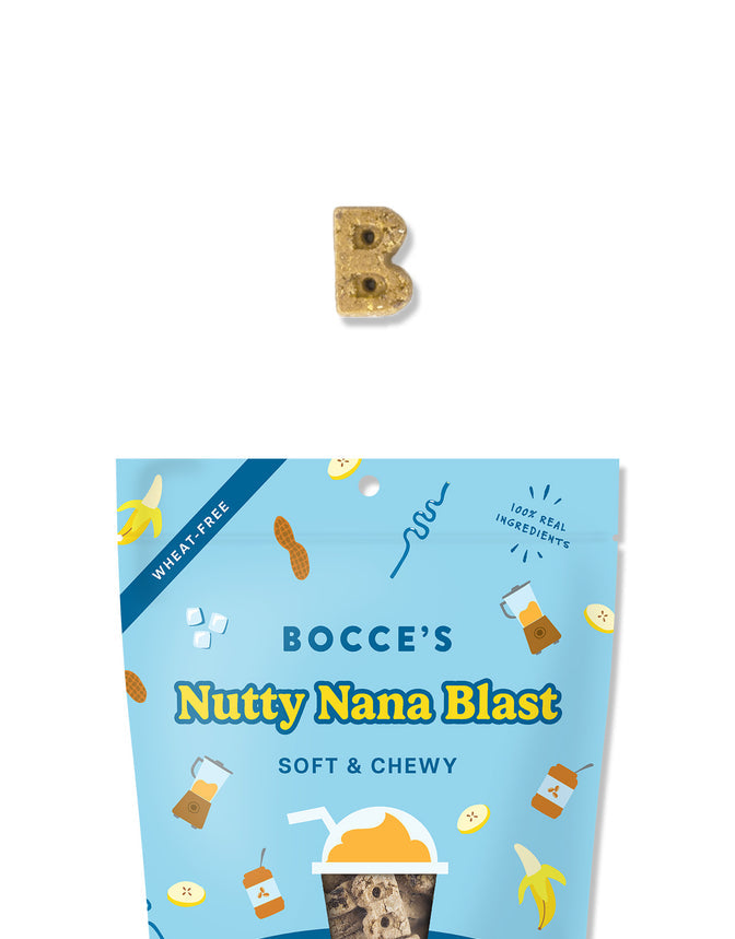Bocce's Bakery Nutty Nana Blast Shake Soft & Chewy Dog Treats