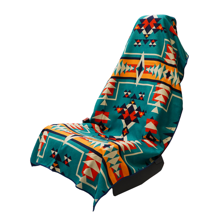 Bohemian Nomad Noises Car Seat Cover Towel with Bohemian tapestry print