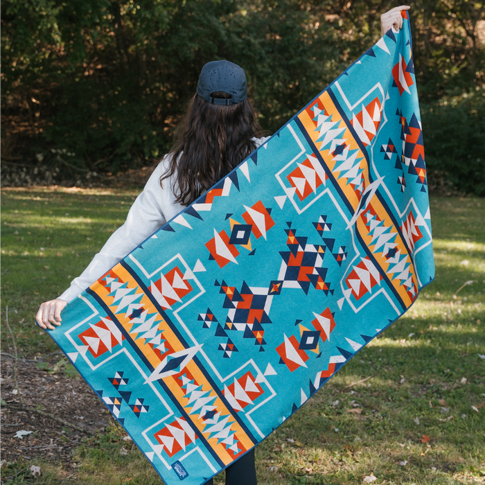 Bohemian Nomad Noises Car Seat Cover Towel w/ Snaps