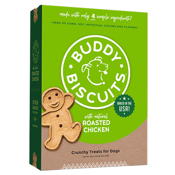 Buddy Biscuits Healthy Whole Grain Oven Baked Treats: Roasted Chicken