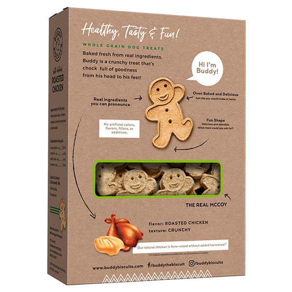 Buddy Biscuits Healthy Whole Grain Oven Baked Treats: Roasted Chicken