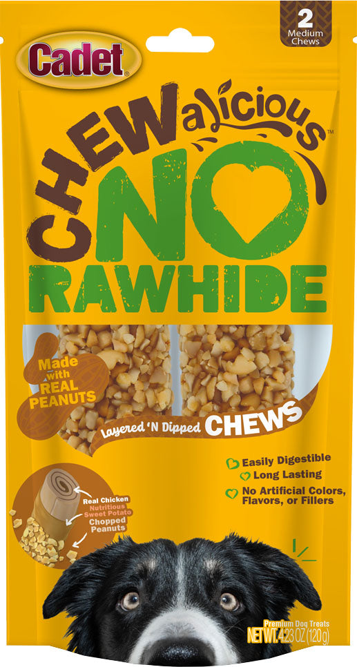 IMS CADET CHEWALICIOS LAYERED & DIPPED NUT CHEWS 2CT
