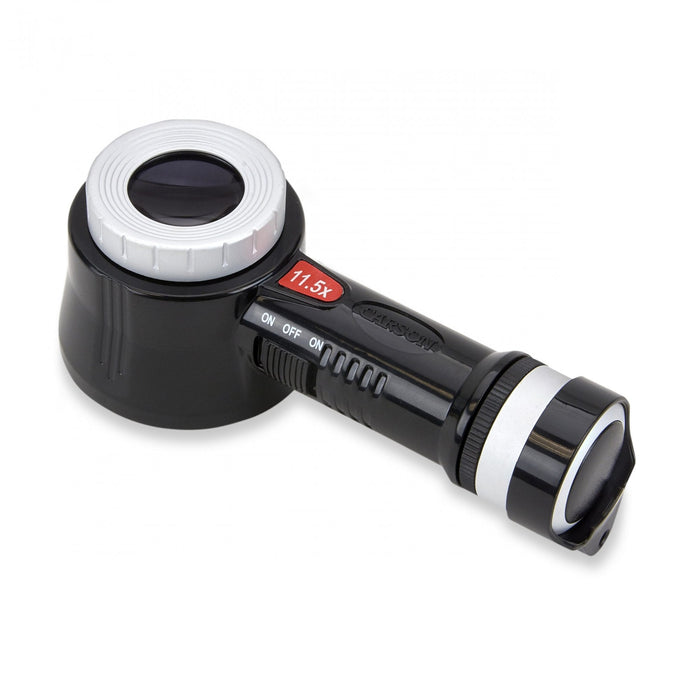 Carson 11.5x LED/UV Loupe Magnifier with Reticle