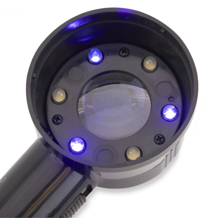 Carson 11.5x LED/UV Loupe Magnifier with Reticle