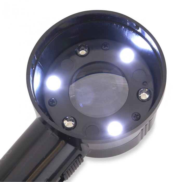 Carson 11.5x LED/UV Loupe Magnifier with Reticle