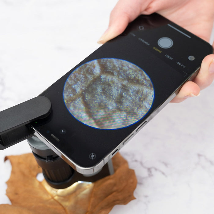 Carson LED Pocket Microscope with Smartphone Clip