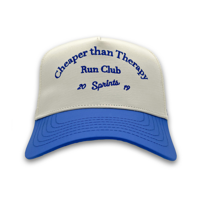Cheaper Than Therapy Run Club VP Hat, front view