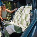 Chess Not Checkers Bench Seat Cover Towel - flat lay
