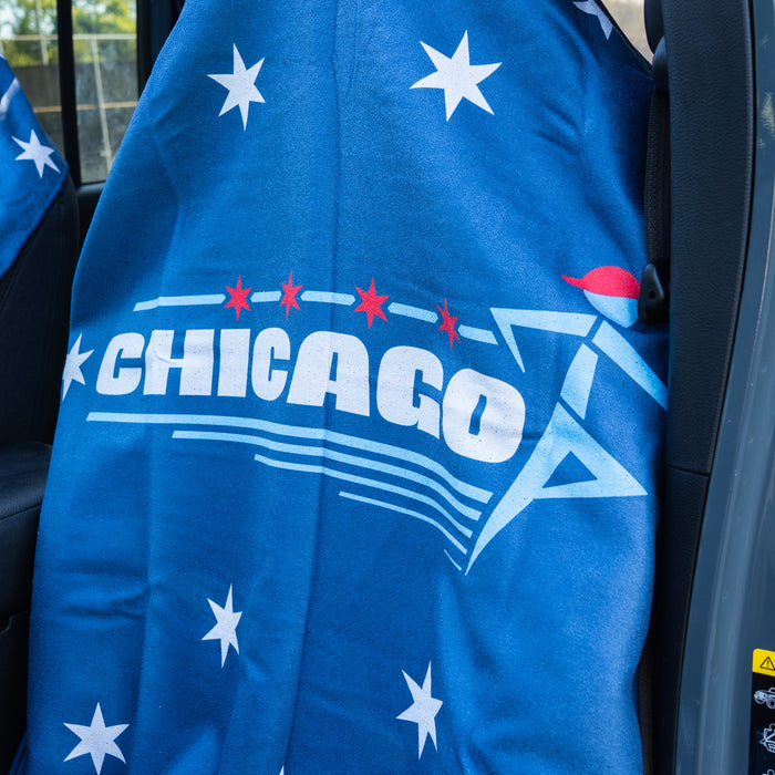 Chicago Four Star Towel Car Seat Cover Towel