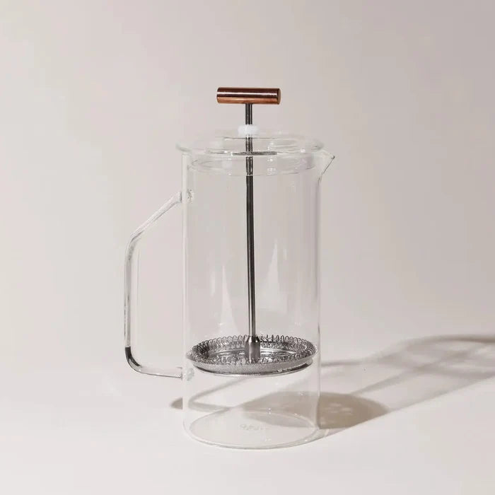 CLEAR GLASS FRENCH  PRESS