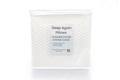 A packaged Cooling Fitted Sheet for the Sleep Again Pillow System with a textured white surface, label highlighting cooling jacquard fabric, soft inner cover, machine washability, and QR code—ideal for hot sleepers or pairing with a cooling pillow cover.