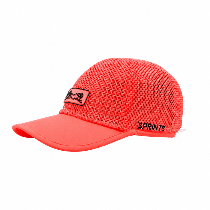 Coral Burst M6SH Hat showing quick-drying performance fabric