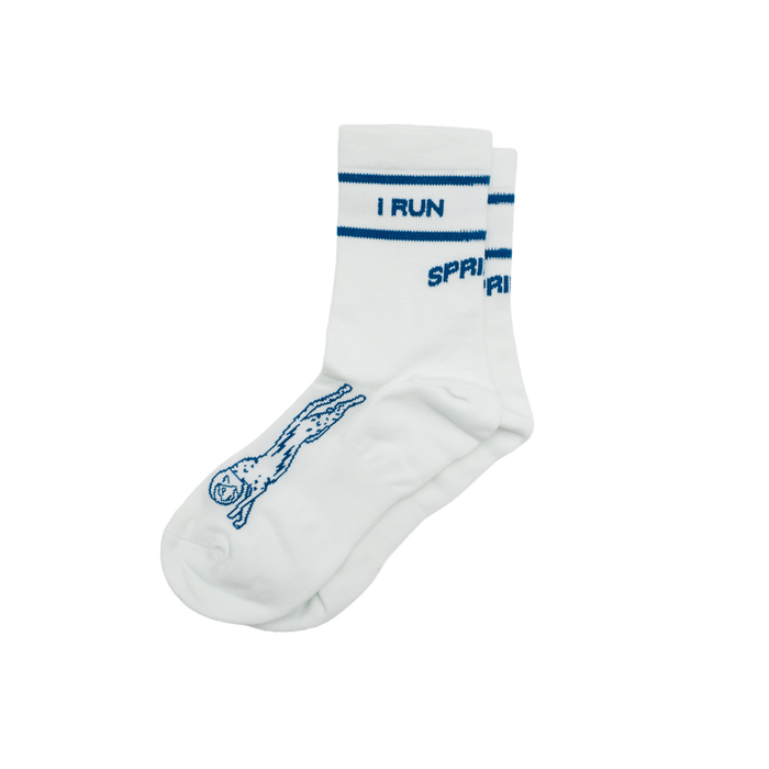 Core Zero Socks in I'm Nicer After I Run Run Club print - product photo