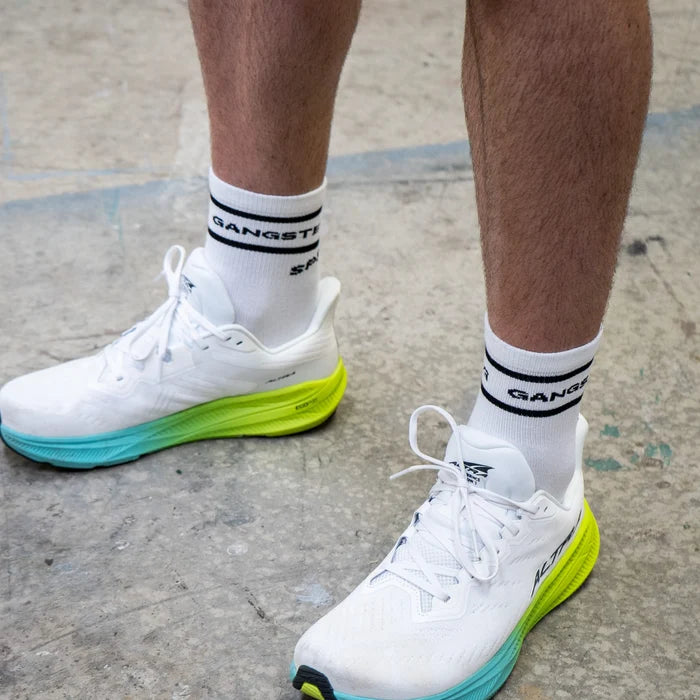 Person wearing the Core Zero Socks 4-Pack in Large/Xtra Large