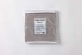 The Custom Fitted Sheet for Sleep Again Pillow System is a packaged gray, 100% cotton, machine washable sheet that helps with pillow positioning and includes a QR code for setup instructions.