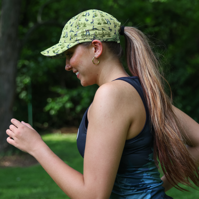 Runner wearing the Desert Hoppin' OG hat