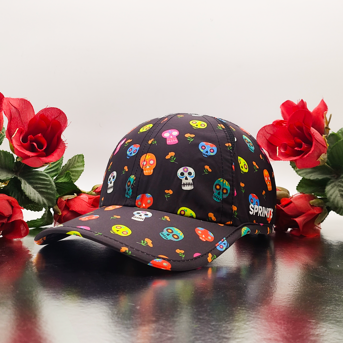 Close-up of the Dia De Drip Muerto Mash OG hat