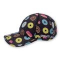 Donuts OG hat with donut print - side view