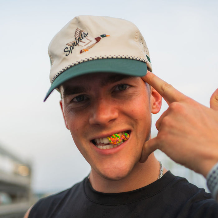 Drake EZ Rope Snapback Hat with mallard duck design, product photo