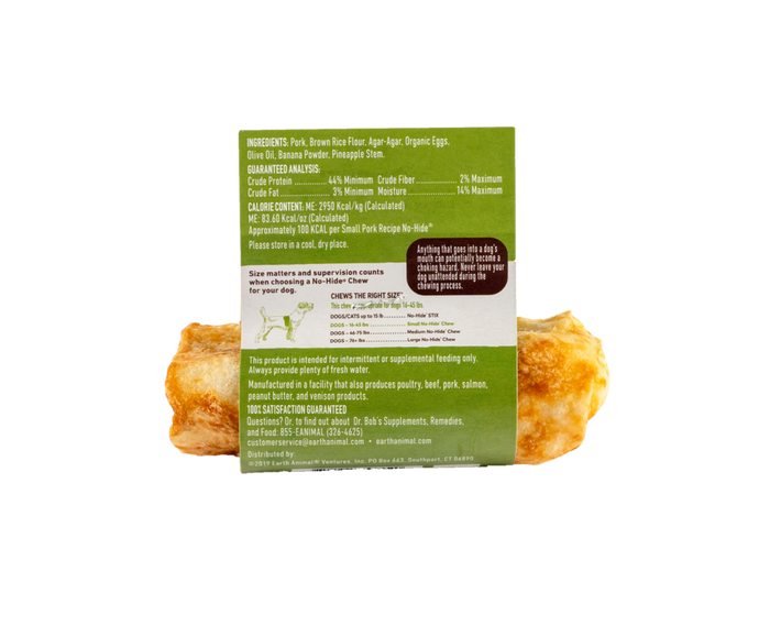 Earth Animal Pork No-Hide® Wholesome Chews