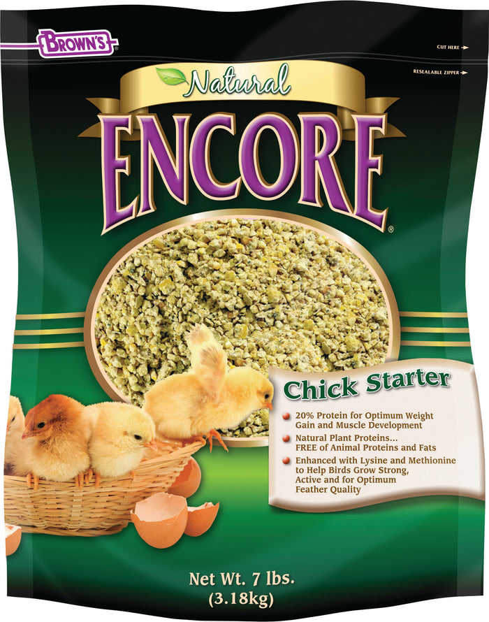 BROWNS NATURAL CHICK STARTER DAILY DIET 7#