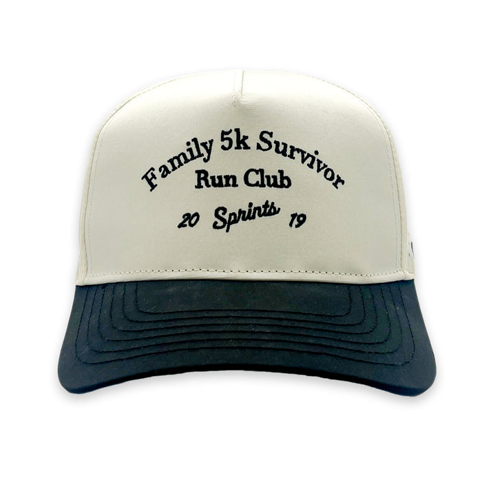 Family 5K Survivor Run Club Structured VP Hat - front view