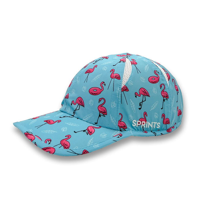 Find the Fauxmingo OG hat with flamingo print - side view