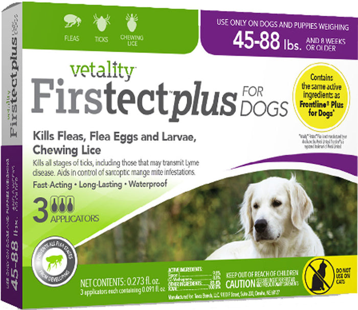 FIRSTECT PLUS DOG 45-88# 3PK
