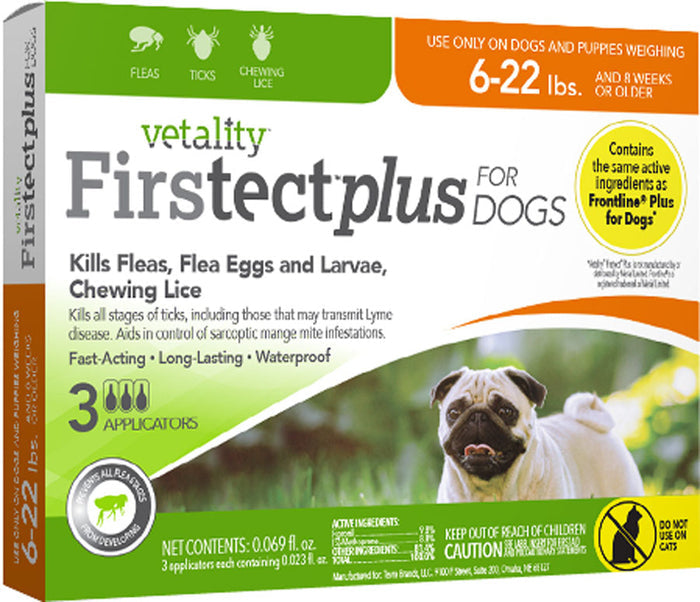 FIRSTECT PLUS DOG 6-22# 3PK