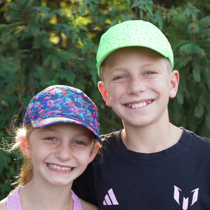 Children wearing the Flamingo Lil OG Hat