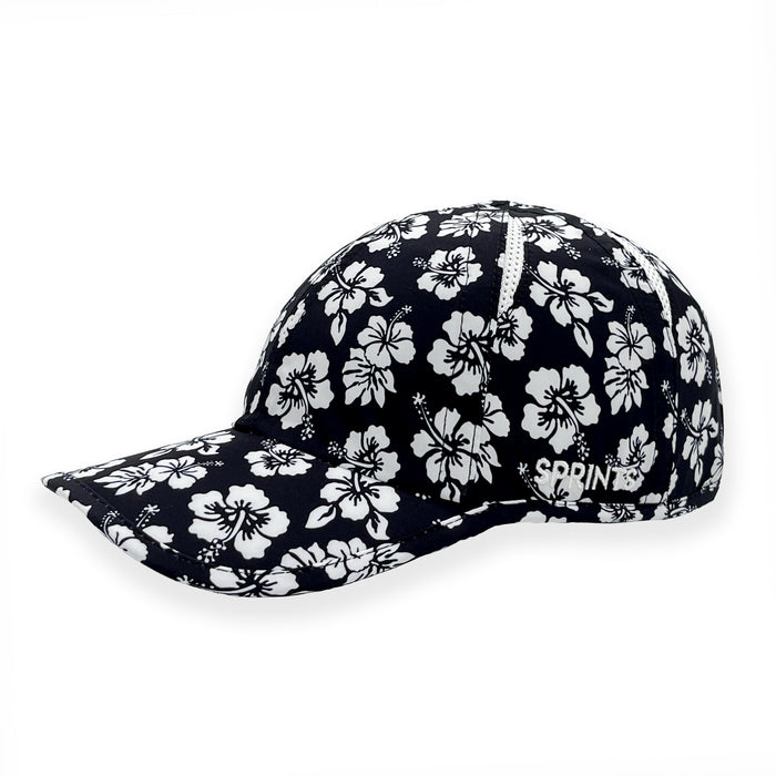 Flex on the Beach OG hat with floral print - side view
