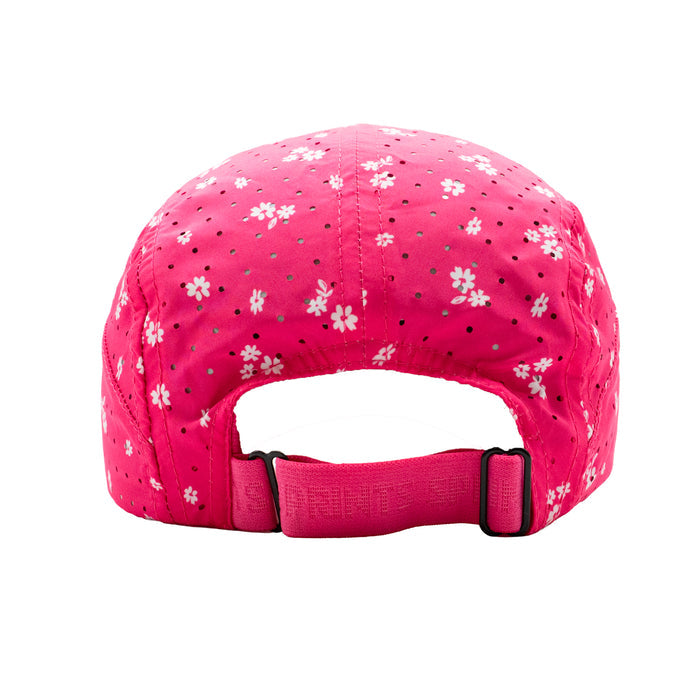 Person wearing the Florid Declamation Pink HyperG Hat outdoors