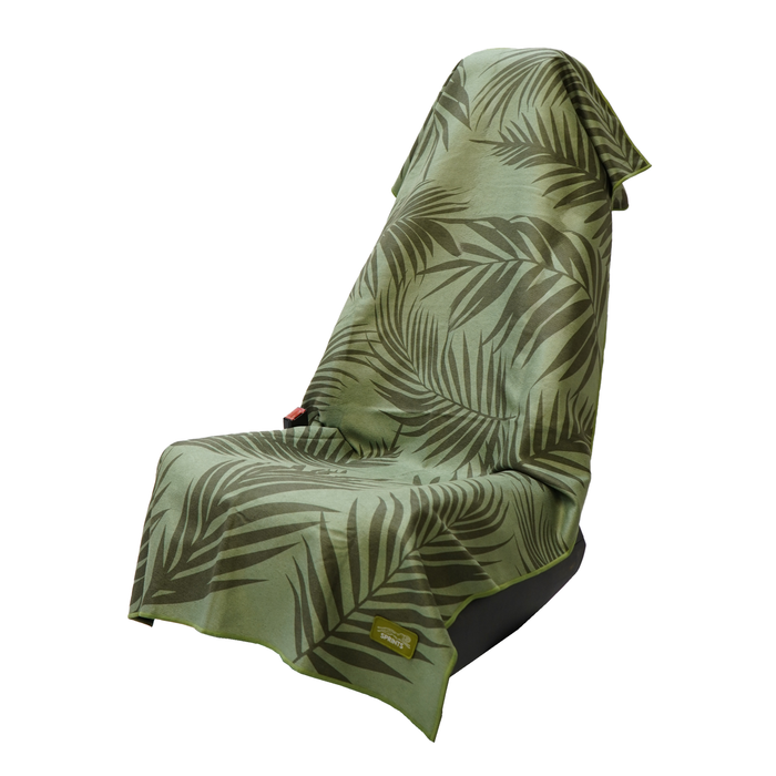 Garden of Races Past Car Seat Cover Towel with botanical print