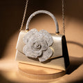 Gold Flower Diamond Bag – Opulent & Glamorous – Elegant Jewelry for Pageants and Events