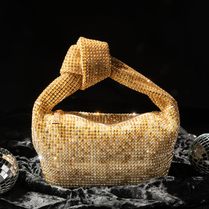 Gold Knot Handheld Bag – Elegant & Sophisticated – Elegant Jewelry for Pageants and Events