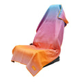 Golden Glow Car Seat Cover Towel with Snaps - flat lay