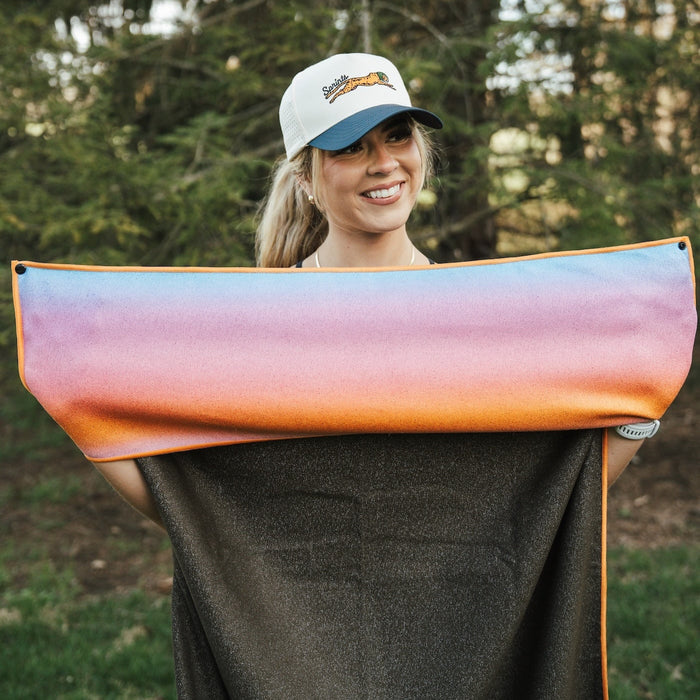 Golden Glow Car Seat Cover Towel w/ Snaps